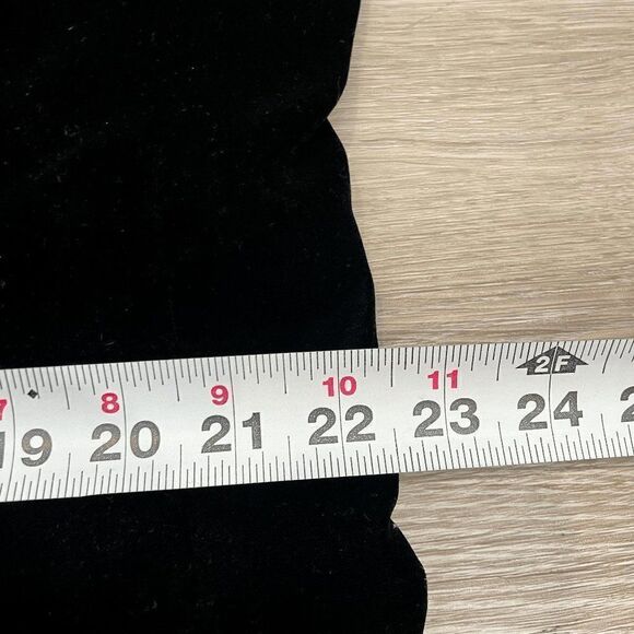 Zara Womens Coat Jacket Collared Double Breasted Vevlet Black Size 2X-Large - Picture 7 of 11